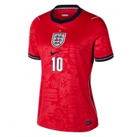Camiseta Inglaterra Jude Bellingham #10 Segunda Equipación Replica Mundial 2026 para mujer mangas cortas